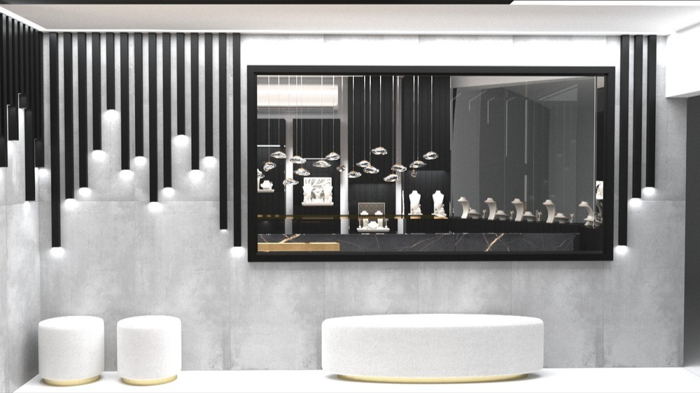 طراحی طلا فروشی خیابان چنچنه