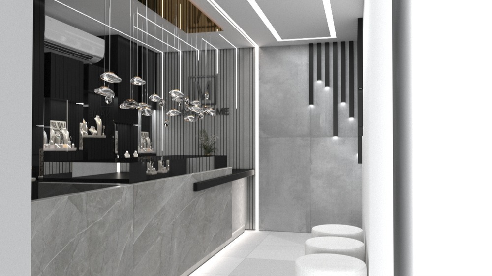 طراحی طلا فروشی خیابان چنچنه