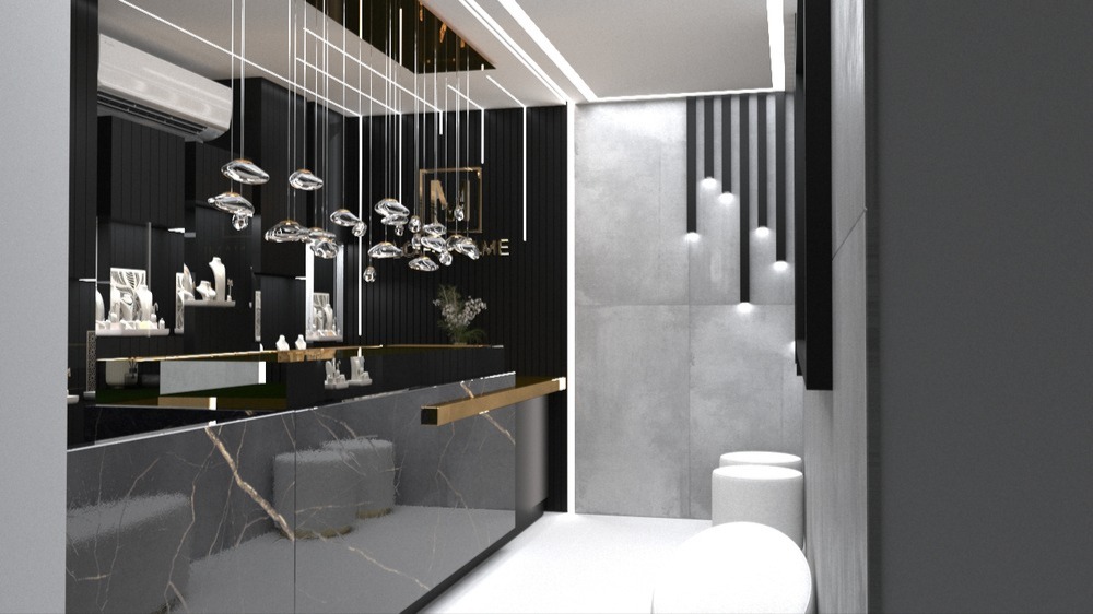 طراحی طلا فروشی خیابان چنچنه