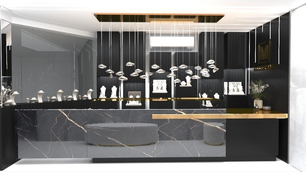 طراحی طلا فروشی خیابان چنچنه