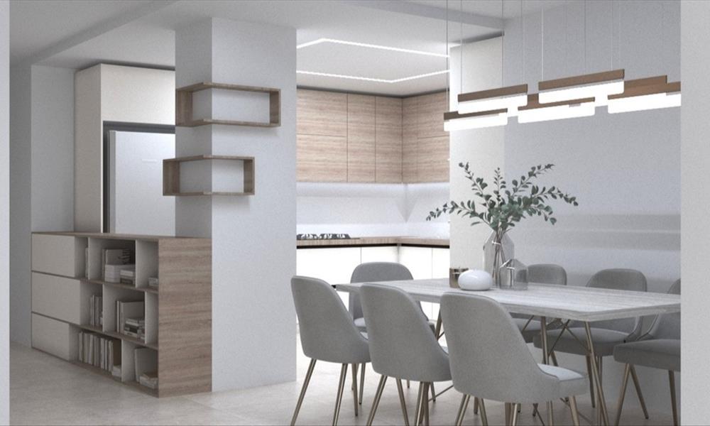 طراحی آشپزخانه پروژه جناب خاتمی با توجه به خواسته ها و روحیات و بودجه بندی